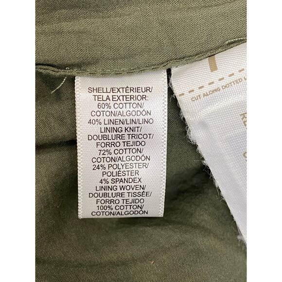 Ann Taylor Loft Women's Jacket Army/ Safari Green with Cinch Waist Petite Small - Picture 6 of 7